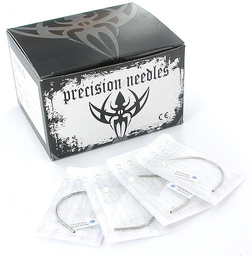 Gebogene sterile Piercingnadel